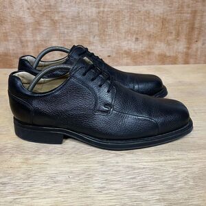 Studio Belvedere Bay Bridge Men Size 9.5 3E Shoes Black Leather Oxford Split Toe